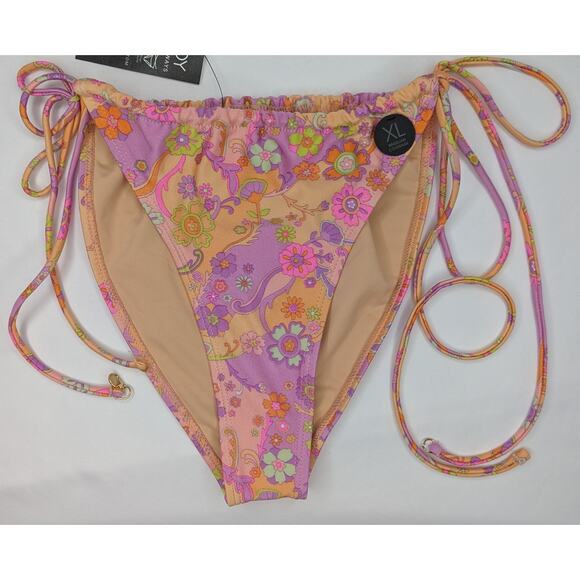 Cotton On Body Brazilian Floral Bikini Bottom Wear 3 Ways - Picture 6 of 11